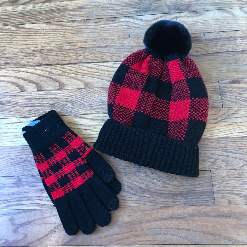 hat and glove set